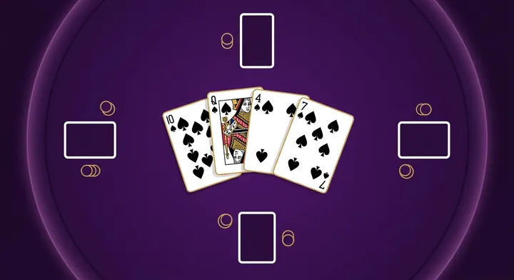 A player following the led suit as the current trick is played out in Blind Spades