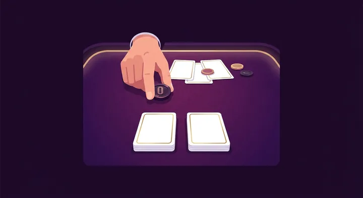 A player committing to a Blind Nil before looking at their cards in Suicide Spades