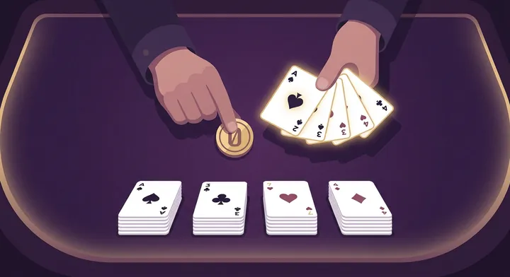 A player declaring Nil, a bid of zero tricks, in a game of spades in Whiz Spades